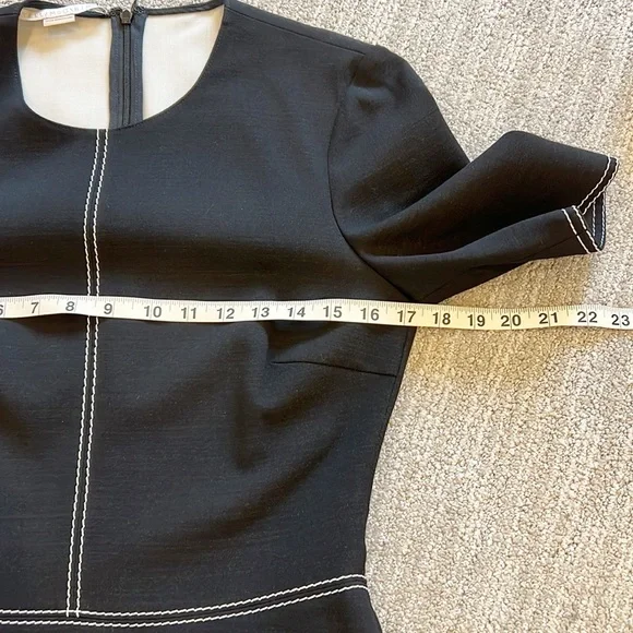 NWT Stella McCartney Asymmetric Top-Stitched Dress - Picture 12 of 15